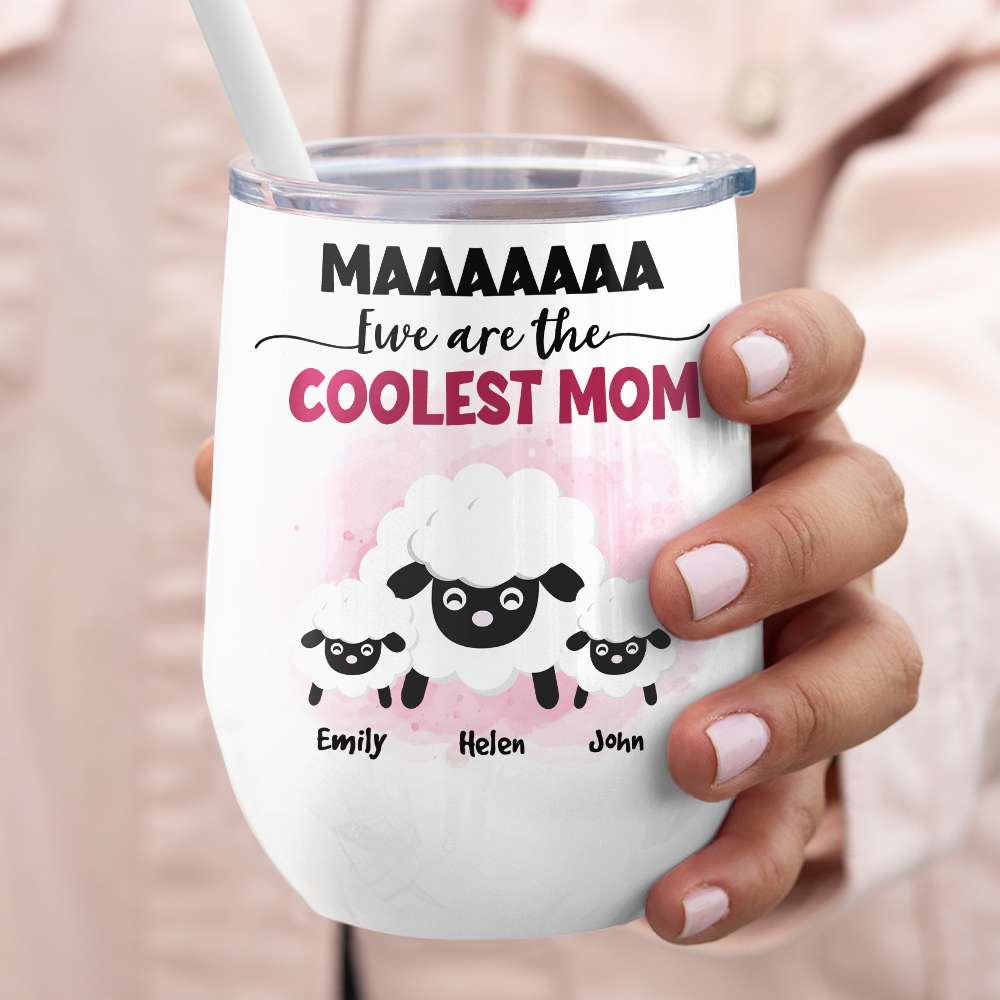 Ewe Are The Coolest Mom, Gift For Mom, Personalized Mug, Sheep Mug, Mother's Day Gift