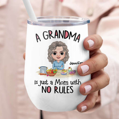 A Grandma Is Just A Mom With No Rules, Personalized Mug, Gift For Mom, Mother's Day Gift