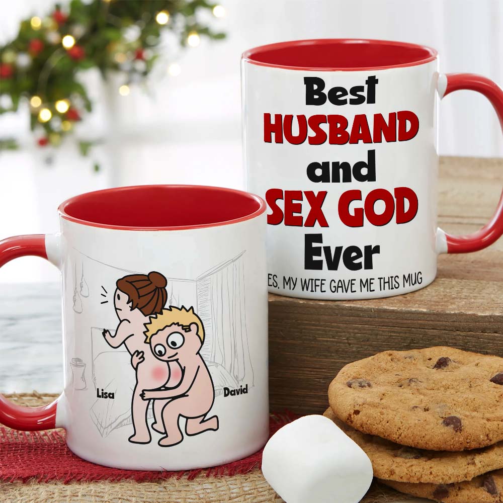 Best Couple Make Love, Personalized Naughty Couple Mug Wine Tumbler Accent Mug