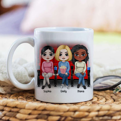 Friendship Is The Popcorn In The Cinema Of Life, Friendly White Mug