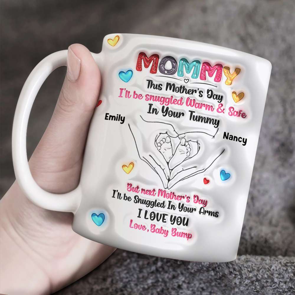 Personalized Gifts For Mom Coffee Mug Love Baby Bump