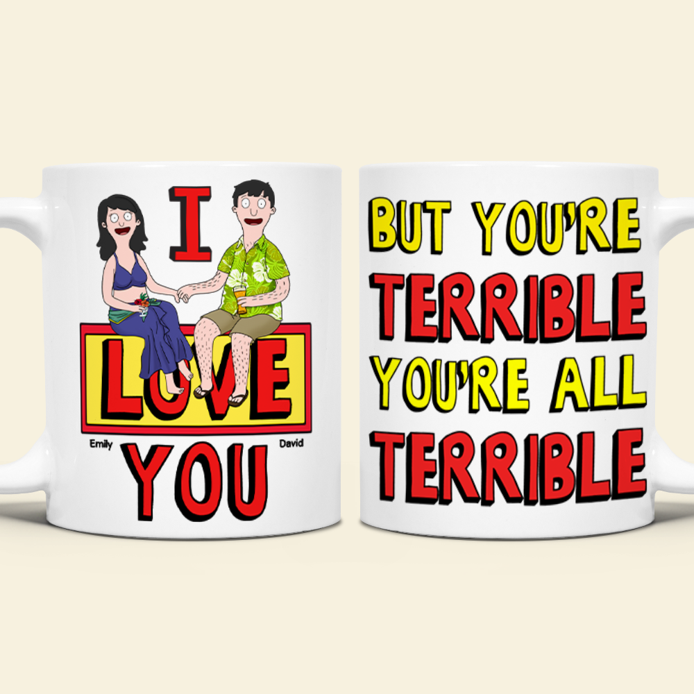 Personalized Gifts For Couple Coffee Mug 02ohpu140225pa I Love You