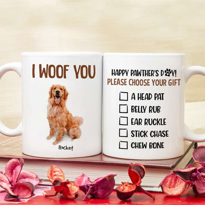 To The Best Dog Dad Custom Photo Personalized Coffee Mug