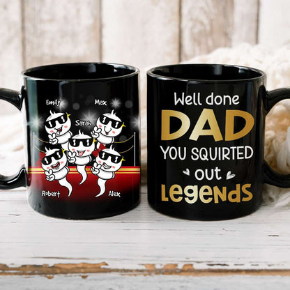 Well Done Dad, Gift For Dad, Personalized Mug, Funny Sperm Mug, Father's Day Gift