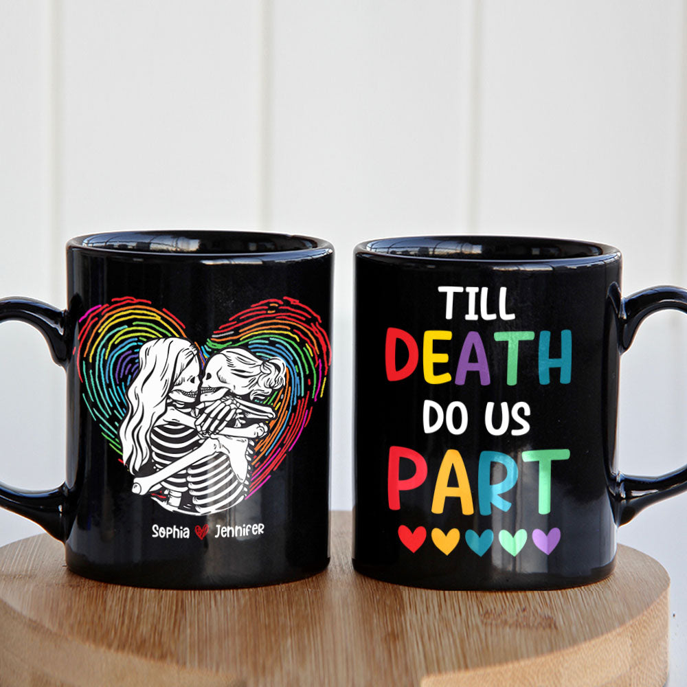 Till Death Do Us Part- Gift For Couple-Personalized Coffee Mug