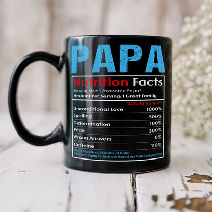 Best Papa Ever Gift 01DNPO210423 Personalized Family Black Mug