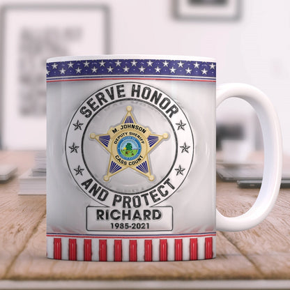 Custom Rank Badge Gifts For Police Mug 04qhqn020824