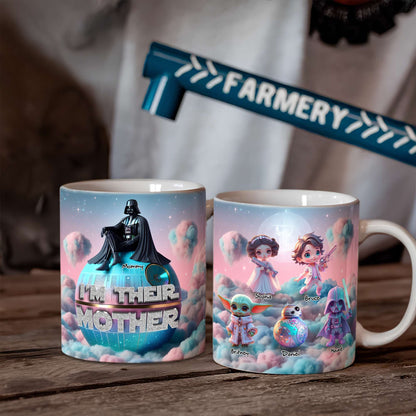 Personalized Gifts For Mom Mug, Dreamy Iridescent Galaxy 02QHLU310325