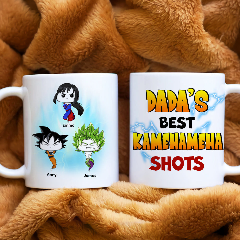 Dada's Best Shots, Gift For Dad, Personalized Mug, Funny Sperm Kids Mug 04TOHN140923HA