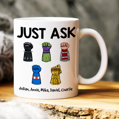 Best Dad Ever, Gift For Dad, Personalized Mug, Dad Fist Mug, Father's Day Gift 01DNHN230523HA