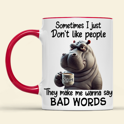 Personalized Gifts For Coworker Coffee Mug Bad Words 03xqpu150125