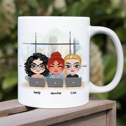Chance Made Us Coworkers, Gift For Coworkers, Personalized Mug, Coworker Friends Mug