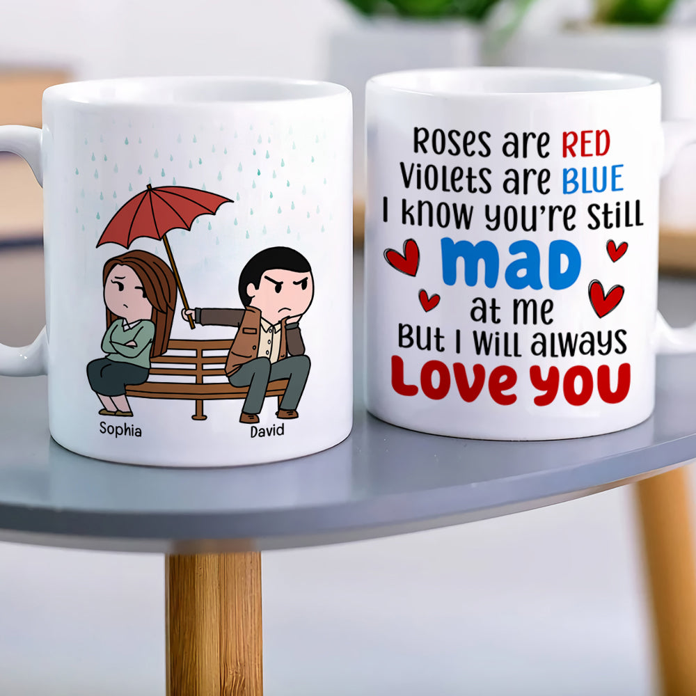 I Will Always Love You- Gift For Couple-Personalized Coffee Mug- Couple Coffee Mug