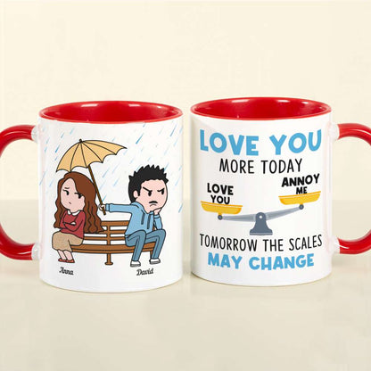 Romantic Couple, Love You More Day, Personalized Coffee Mug, Gifts For Couple