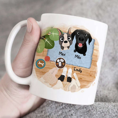 We'll Be Watching You, Gift For Dog Lover, Personalized Mug, Dog Lover Coffee Mug