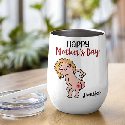 Happy Mother's Day, Gift For Mom, Personalized Mug, Funny Butt Mug, Mother's Day Gift