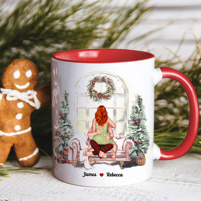 I Like You How I Like My Coffee, Couple Gift, Personalized Accent Mug, Funny Couple Mug, Christmas Gift