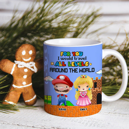 Couple Game Travel All Levels Around The World White Edge-to-edge mug 03nahn201123