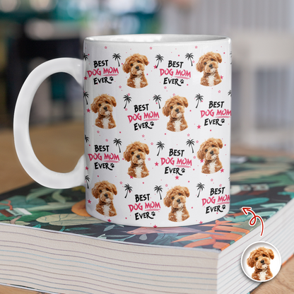 Custom Photo Best Cat Dad, Dog Mom Ever Personalized Mug CH07 910660