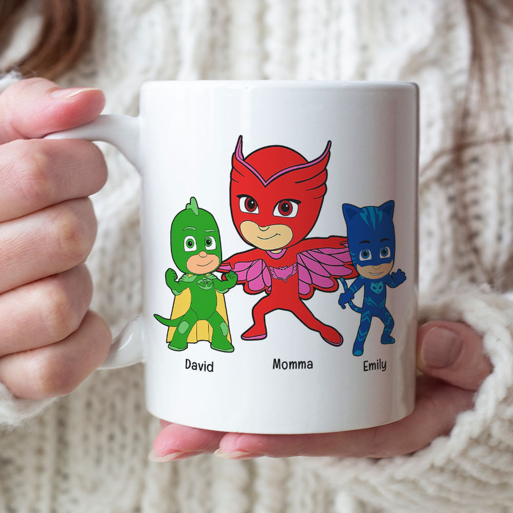 Mom and Kids Personalized Coffee Mug Mother's Day Gift DR-WHM-01QHQN300323