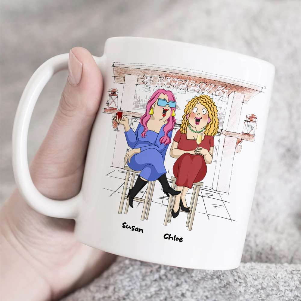 Thank You For Putting Up With My Sh!t, Best Friend Drinking White Mug Gift