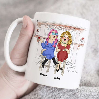 Thank You For Putting Up With My Sh!t, Best Friend Drinking White Mug Gift