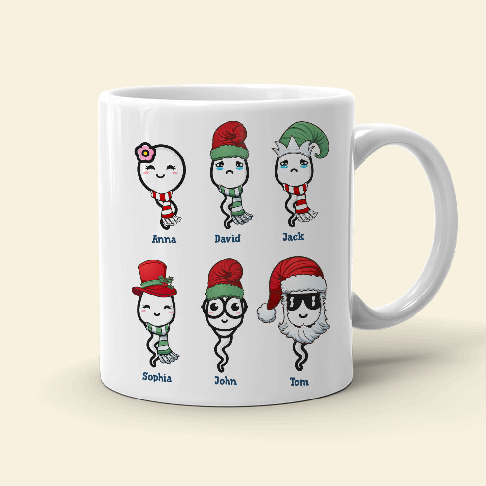 Best Dad Ever Ever Ever - Sperm Kids - Ever Ever Personalized White Mug, Christmas Gift For Dad