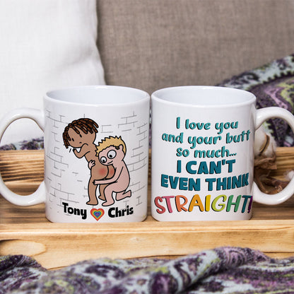 I Love You I Can't Think Straight Personalized Coffee Mug