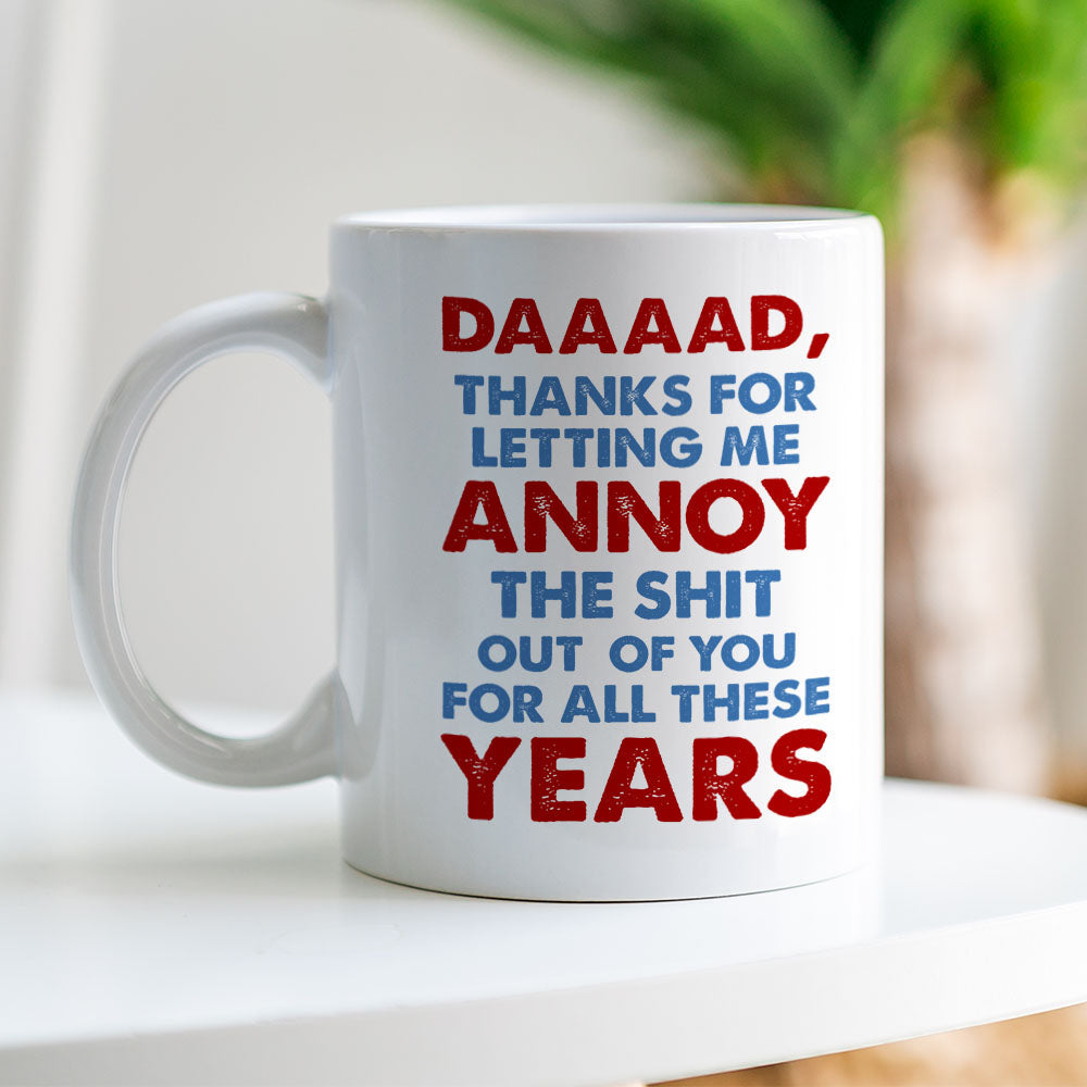 Cartoon Dad And Annoying Kid, Personalized Coffee Mug DR-WHM-01dnpo030523