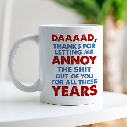 Cartoon Dad And Annoying Kid, Personalized Coffee Mug DR-WHM-01dnpo030523