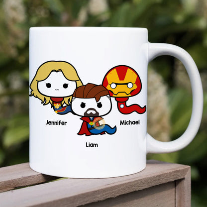 A Sperm Dad Family Gift Mug Funny White Mug