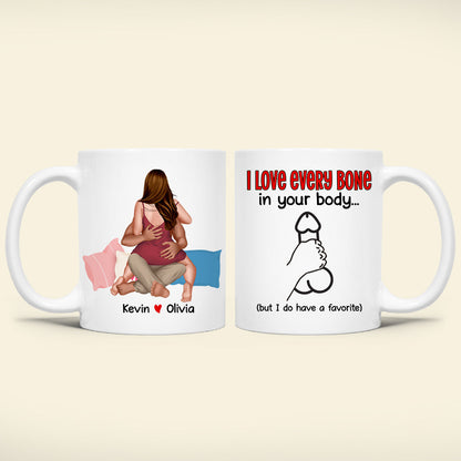 Personalized Gifts For Couple Coffee Mug I Love Every Bone In Your Body