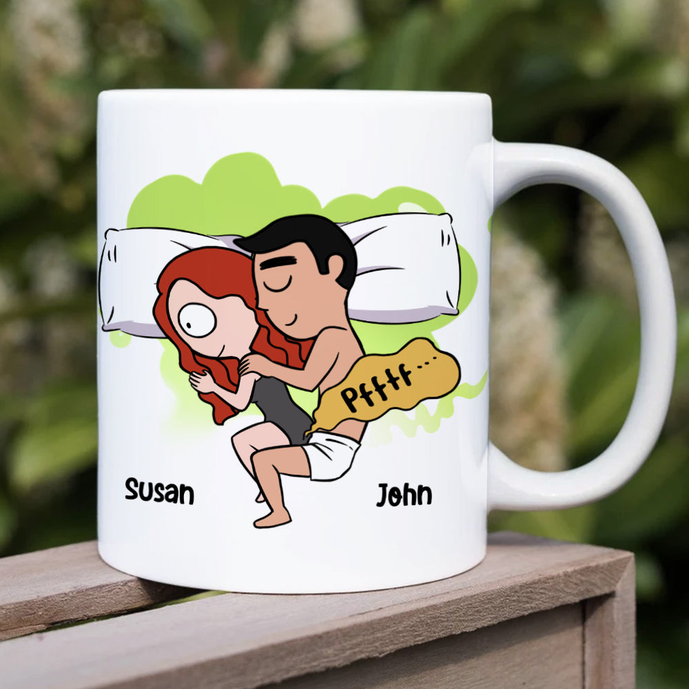 Personalized Coffee Mug Still Farting On Your Willy, Gift For Couple
