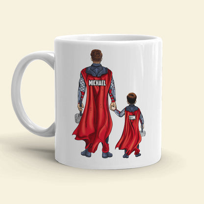 Fathor A God Among Dads Personalized White Mug - Gift For Dad