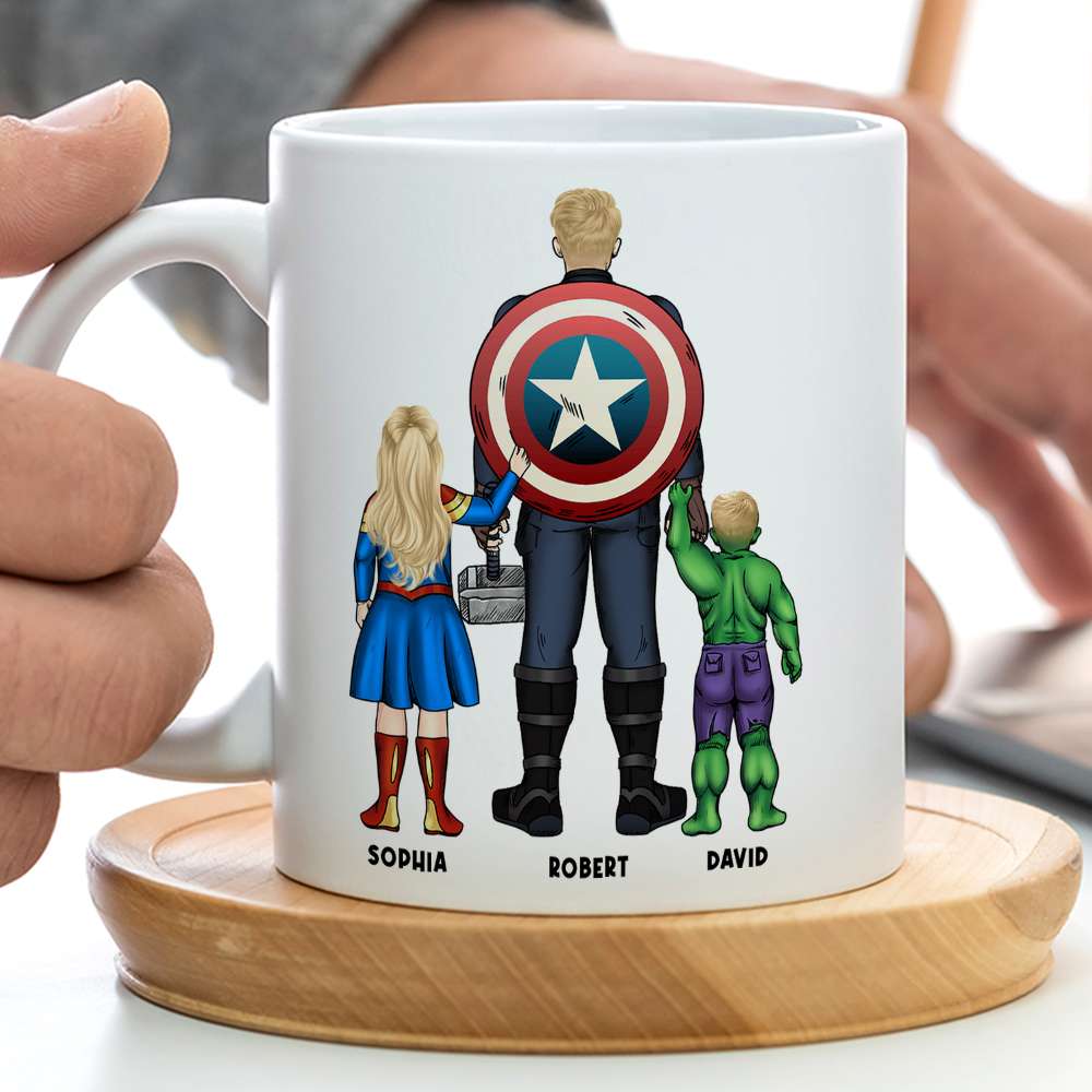 Dad Happy Father's Day, Personalized Coffee Mug, Best Dad Ever Mug, Gift For Dad 09acqn220523tm