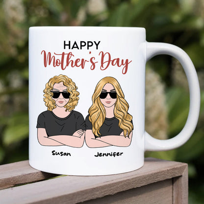 Happy Mother's Day, Gift For Mom, Personalized Mug, Mom And Kid Coffee Mug, Mother's Day Gift