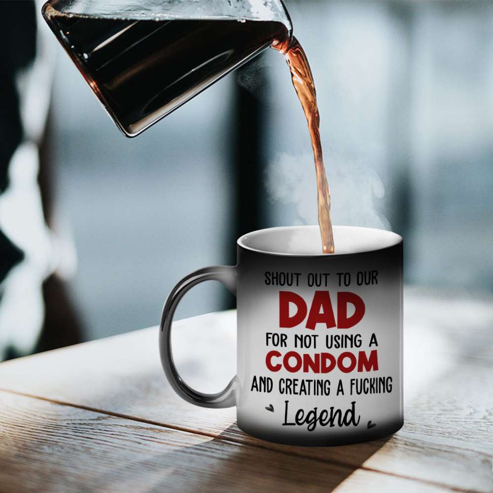Dad's Legend Sperms Personalized Coffee Mug, Thank You For Creating F Legend, Father's Day Gift, Birthday Gift For Dad