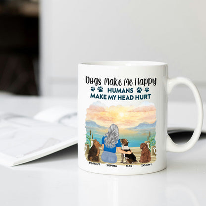 A Girl & Her Dog - A Bond That Can't Be Broken, Custom Ceramic Mug, Perfect Gift for Dog Lovers - Personalized Mug Ideal Gift Choice!