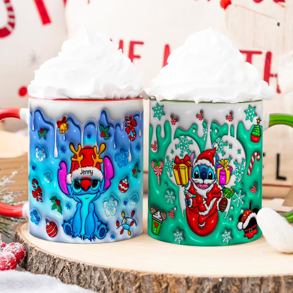 Personalized Gifts For Lovers Cartoon Couple Christmas Coffee Mug 03HUDT291024