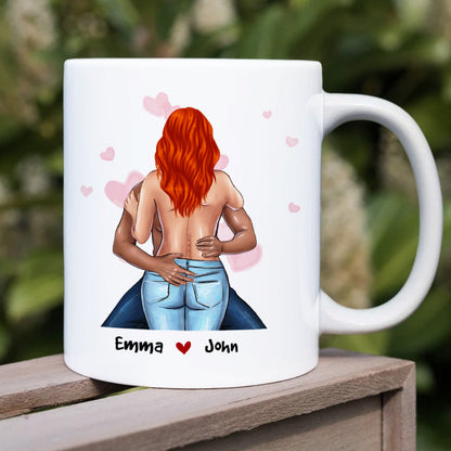 I Just Want To Be Happy, Gift For Couple, Personalized Mug, Funny Couple Mug, Couple Gift