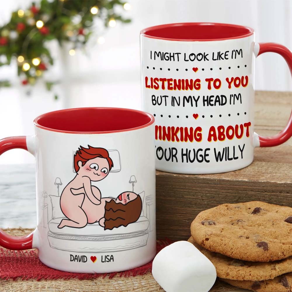 Naughty Couple Make Love, Personalized Couple Mug Gift For Couple