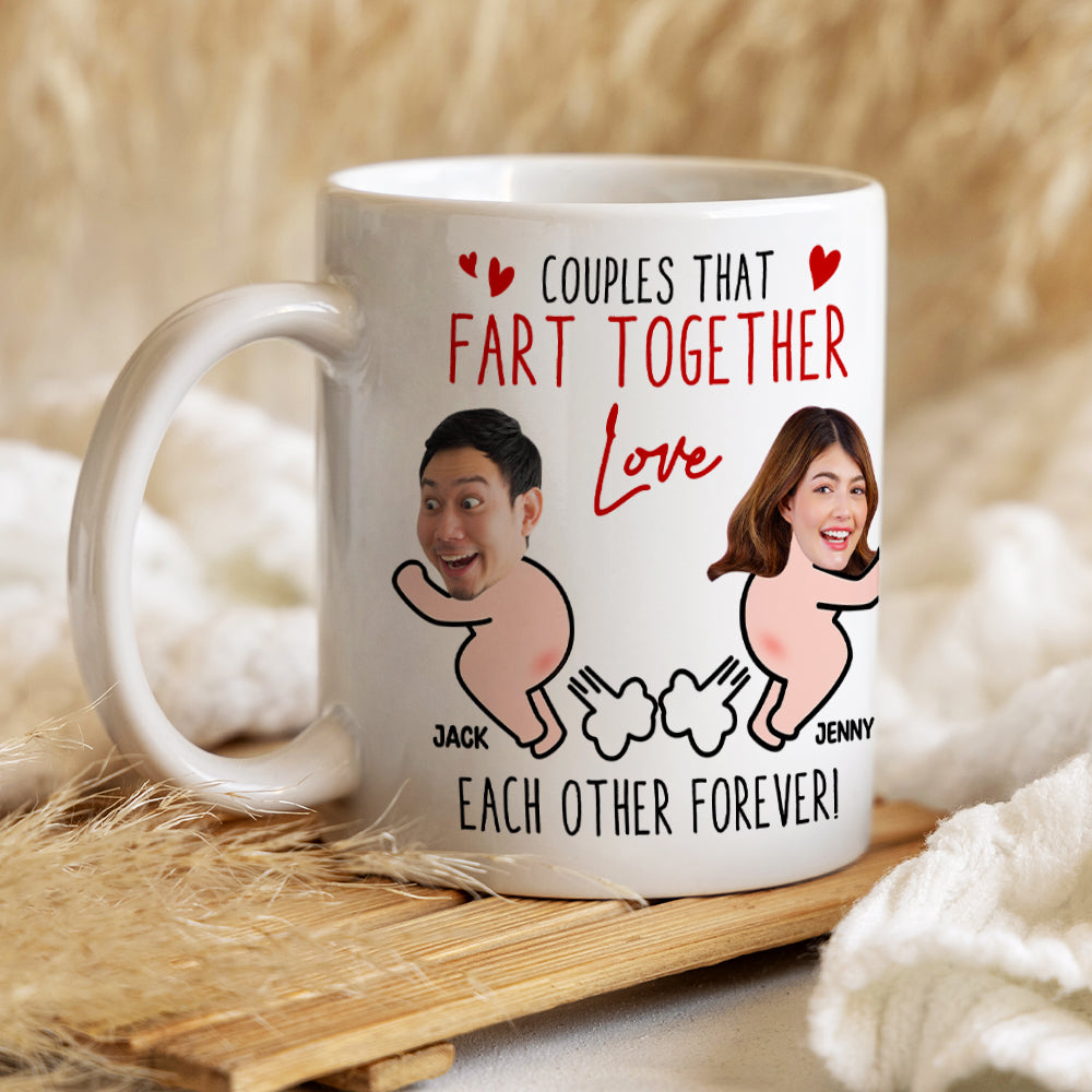 Couples - Love Each Other Forever, Funny Custom Face Coffee Mug, Gift For Couple, Valentine's Gifts
