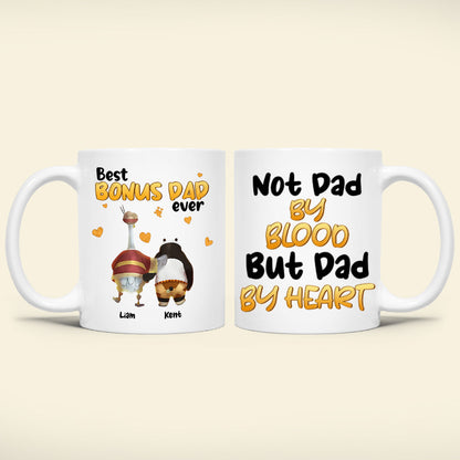 Personalized Gifts For Step Dad Coffee Mug Not Dad By Blood But Dad By Heart 01QHPU230124 Father's Day Gifts