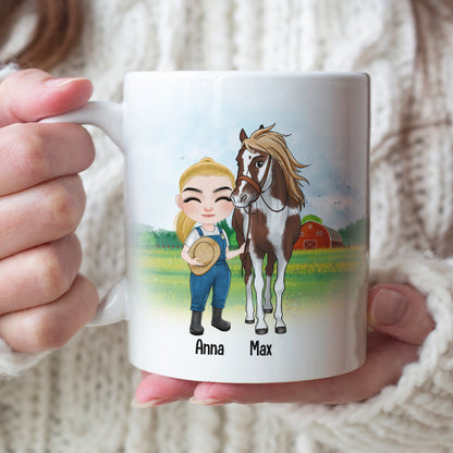 A Wise Woman Once Said I'm Getting A Horse - Personalized Mug - Gift For Horse Lovers