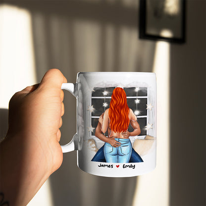 Very Satisfied Size And Quality Are Excellent, Naughty Couple Make Love White Mug