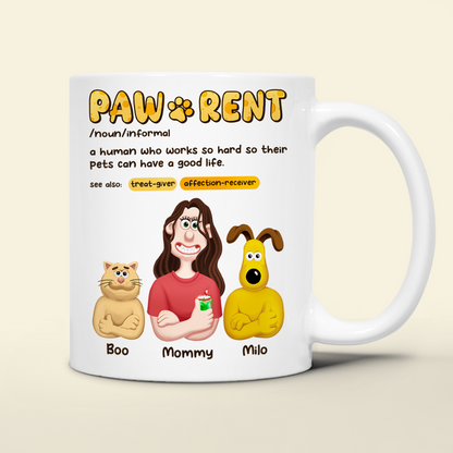 Personalized Gifts For Pet Lovers Coffee Mug Pawrent 07topu070325pa