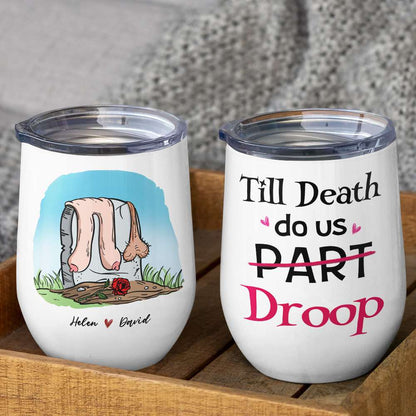 Till Death Do Us Droop, Gift For Couple, Personalized Mug, Funny Couple Mug, Anniversary Gift