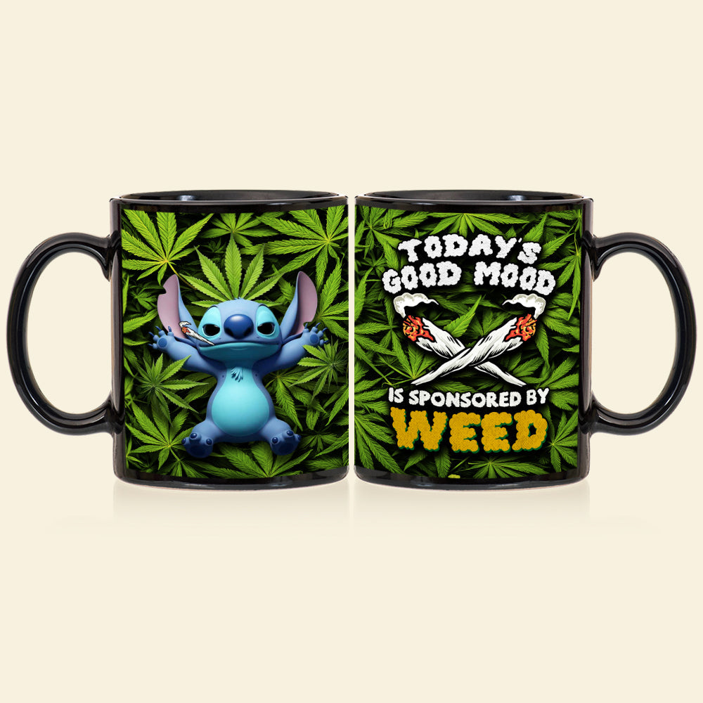 Happy Tropical Alien Coffee Mug - Personalized Gifts For Weed Lovers 02TODT090625