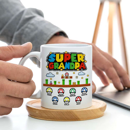 Super Family Personalized White Mug, Family Gift