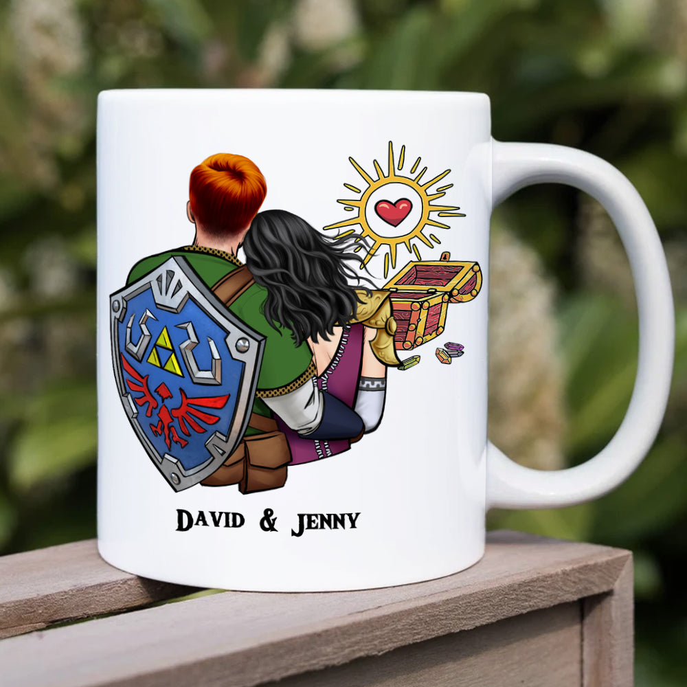 I Found You My Heart Restored, Gift For Couple, Personalized Mug, Couple Hugging Mug 02HUHN290623HH